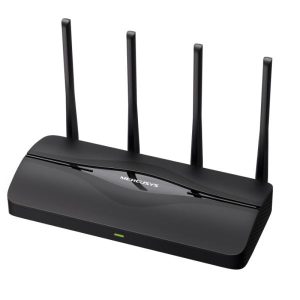ROUTER MERCUSYS MR27BE(EU) DUAL BAND 2.4/5 GHZ 3600 MBPS WIFI 7 PUERTOS WAN / LAN NEGRO