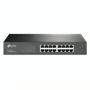 SWITCH TP LINK TL-SG1016D 16 PUERTOS GIGABIT 10/100/1000 MBPS NO ADMINISTRABLE NEGRO