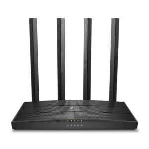 ROUTER TP LINK ARCHER C80 DUAL BAND 2.4/5 GHZ 1900 MBPS WIFI 5 MU MIMO PUERTOS WAN / LAN NEGRO