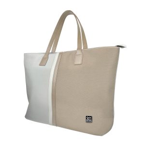 Bolso Klip Xtreme 15.6" beige y blanco