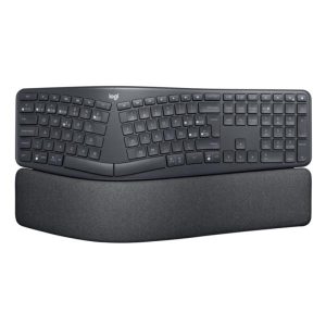 TECLADO LOGITECH ERGO K860 FOR BUSINESS MEMBRANA INALÁMBRICO BLUETOOTH ESPAÑOL 920-009845 NEGRO