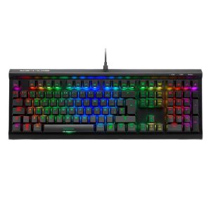 TECLADO GAMING RGB SHARKOON SKILLER SGK60 MECÁNICO ALÁMBRICO USB ESPAÑOL SWITCH ROJO 4044951033515 NEGRO