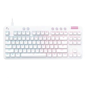 TECLADO GAMING RGB LOGITECH G713 MECÁNICO ALÁMBRICO USB INGLÉS 920-010413 BLANCO