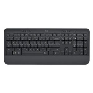TECLADO LOGITECH K650 SIGNATURE MEMBRANA INALÁMBRICO BLUETOOTH INGLÉS 920-010908 NEGRO