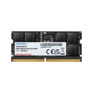 MEMORIA RAM LAPTOP 8GB ADATA AD5S56008G-S DDR5 5600MHZ CL46 1.1V NEGRO
