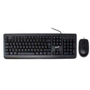 TECLADO Y MOUSE GENIUS KM-160 ALÁMBRICO USB ESPAÑOL 31330001414 NEGRO
