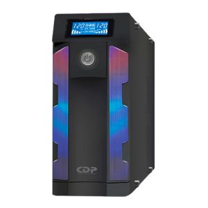 UPS CDP GSMART1516B 1500VA / 900W SMART UPS AVR 16 TOMAS AC / 10 PUERTOS USB NEGRO