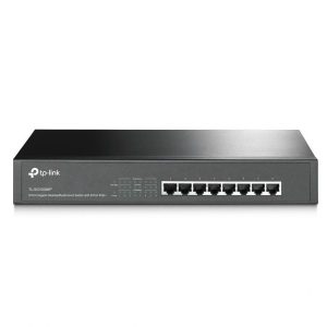 SWITCH TP LINK TL-SG1008MP 8 PUERTOS RJ45 GIGABIT POE+ 10/100/1000 MBPS NO ADMINISTRABLE NEGRO